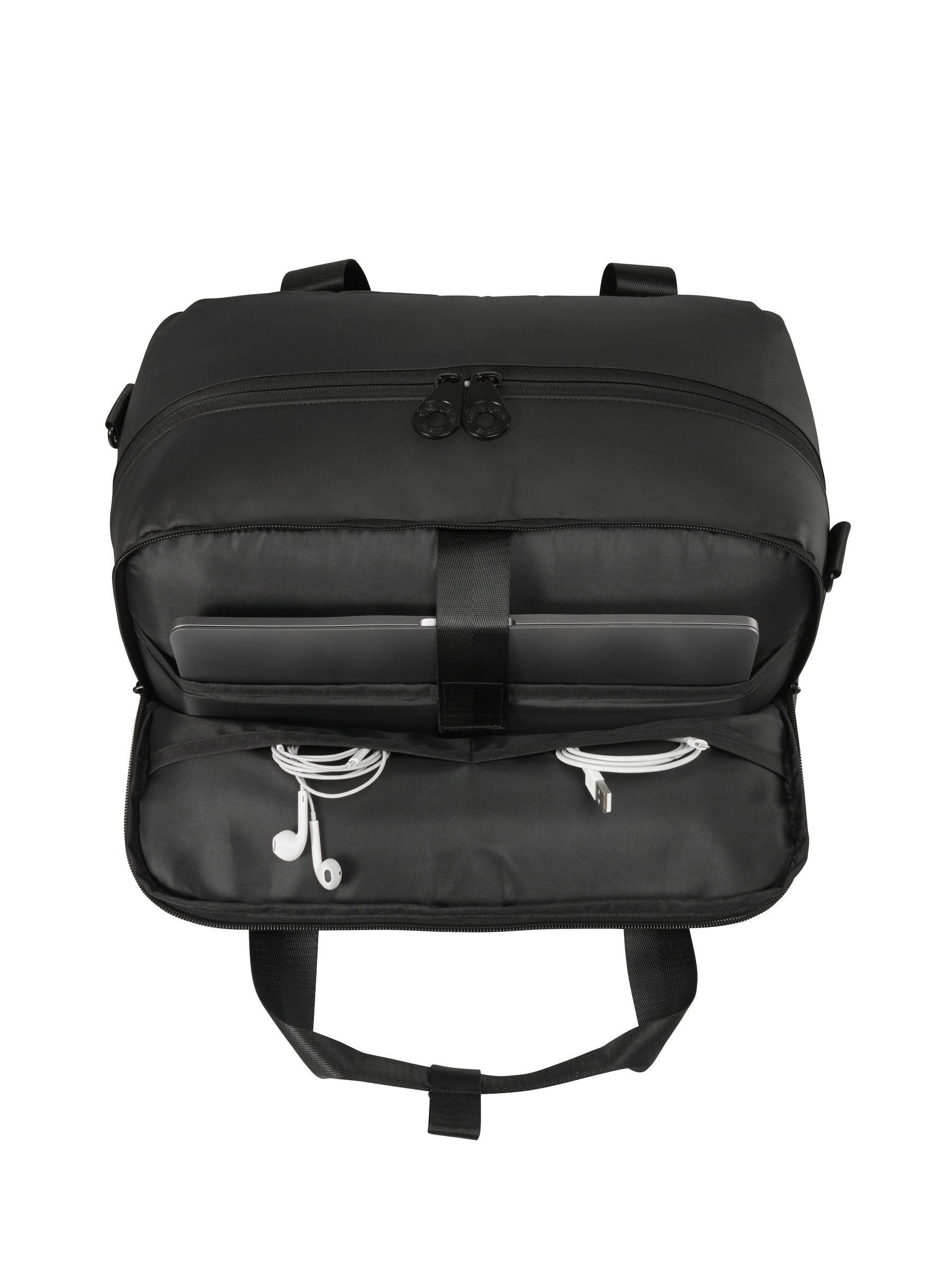 Cabin Max Black Gozo expandable underseat bag 40x30x20cm (British brand)