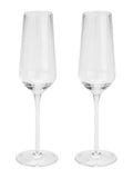 Style Sisters set of 4 clear champagne flutes 25cm, UK version
