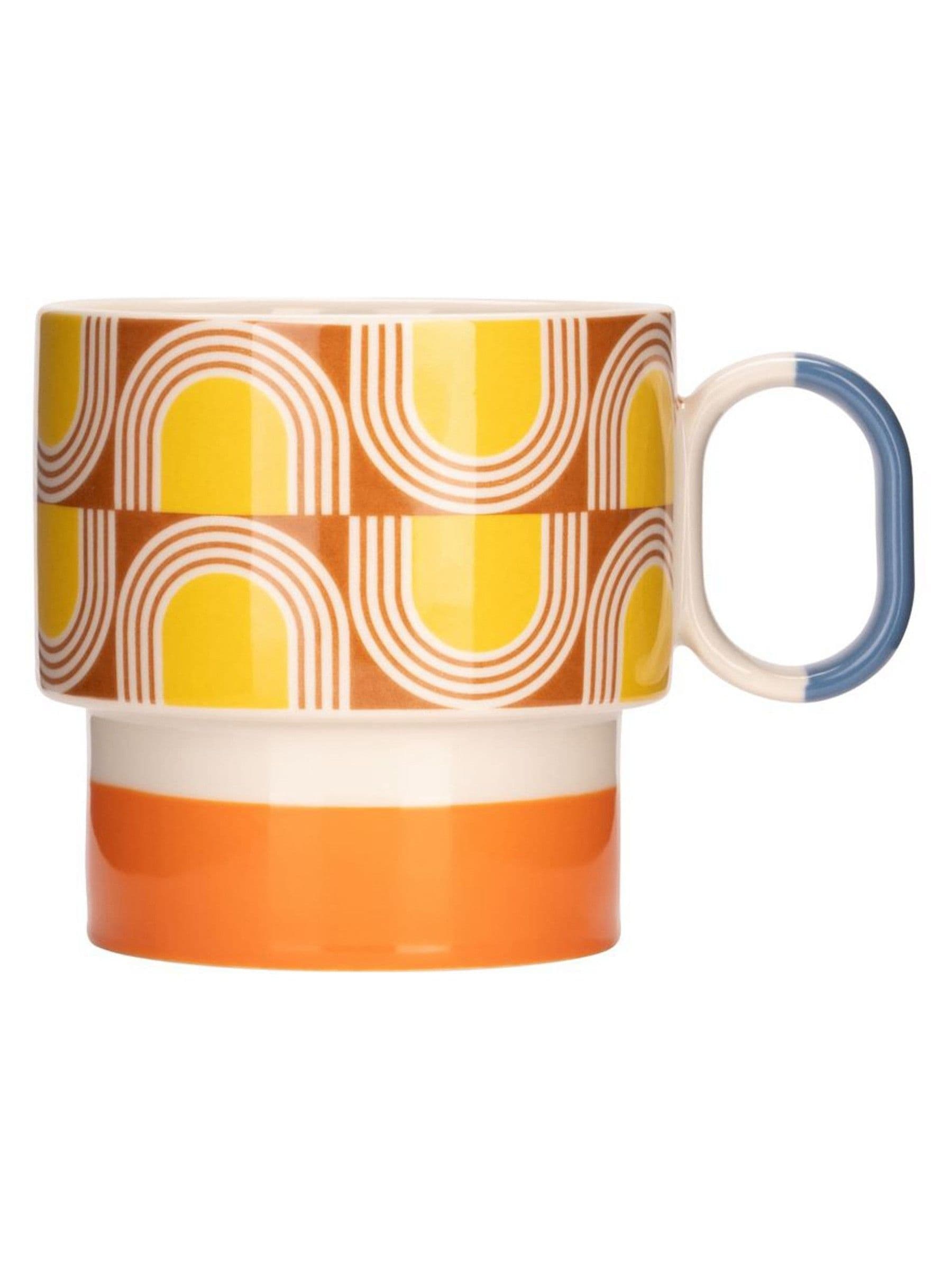 Orla Kiely Aura mug set, stoneware, 2 pieces (British brand)