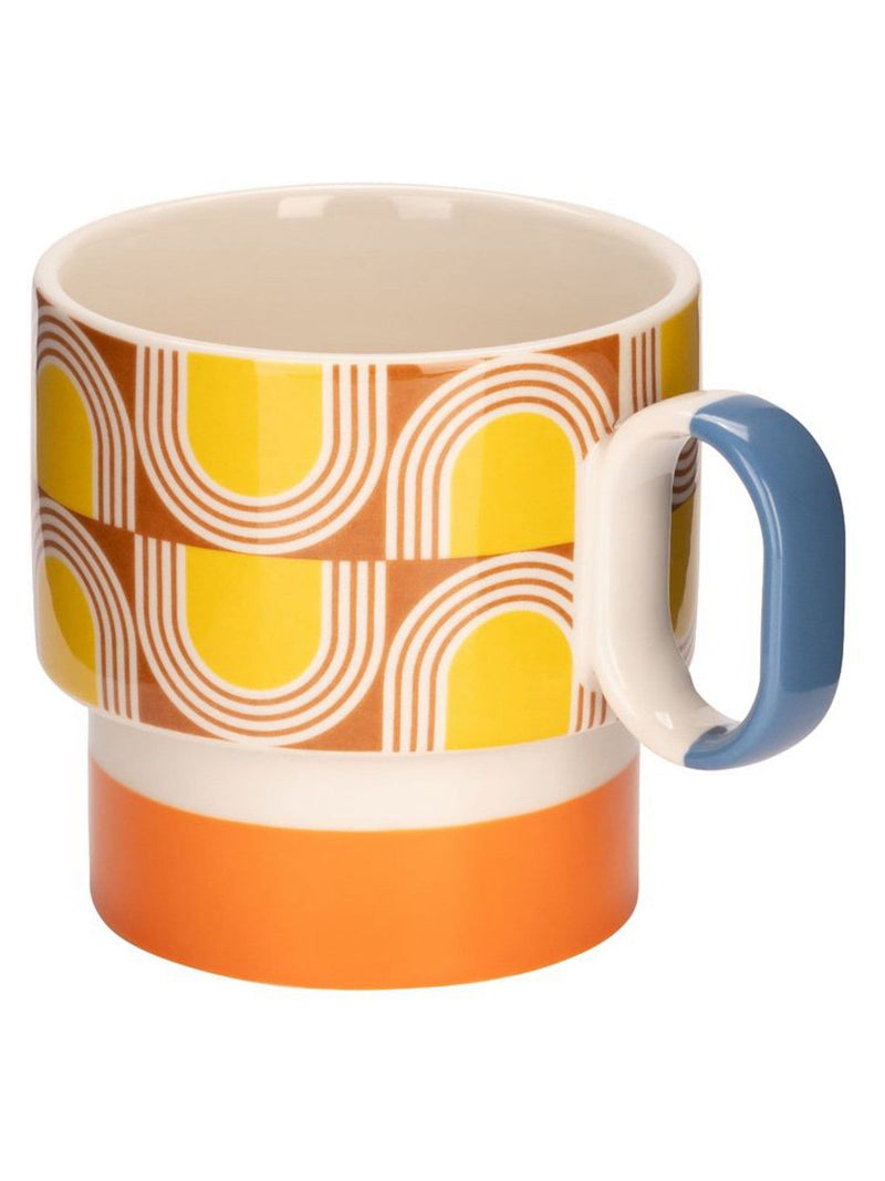 Orla Kiely Aura mug set, stoneware, 2 pieces (British brand)