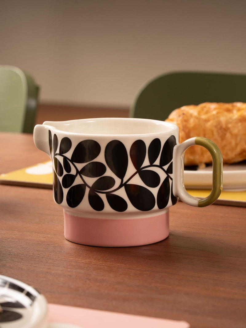 Orla Kiely Multi Sycamore Stripe stoneware milk jug (British brand)