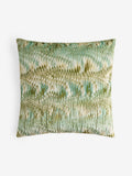 Green velvet cushion with mirage pattern 50x50cm, UK version