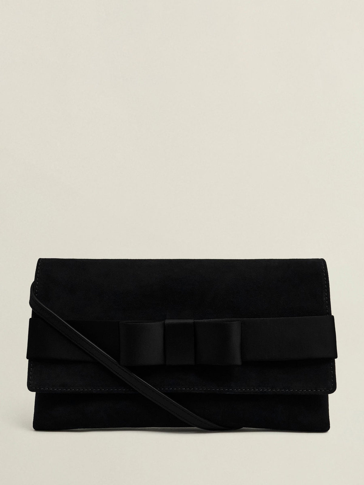 Hobbs Renata bow velvet clutch, imported from the UK