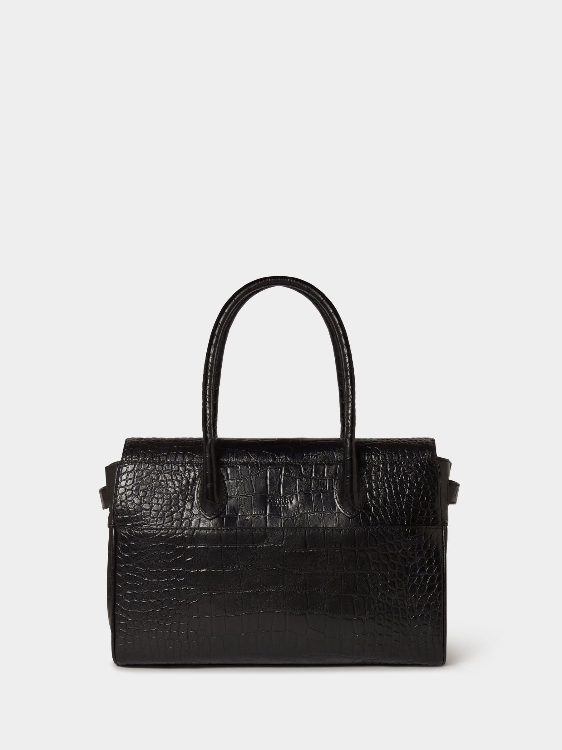 Osprey London Weybridge leather shoulder bag with adjustable interior (British brand)