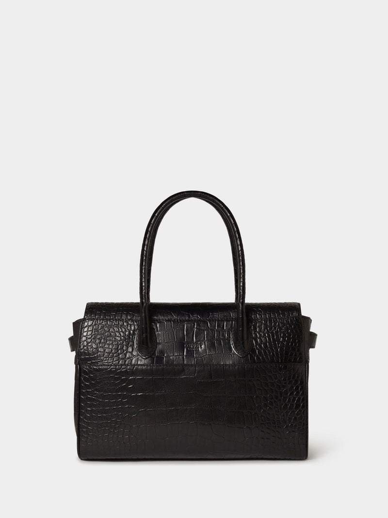 Osprey London Weybridge leather shoulder bag with adjustable interior (British brand)