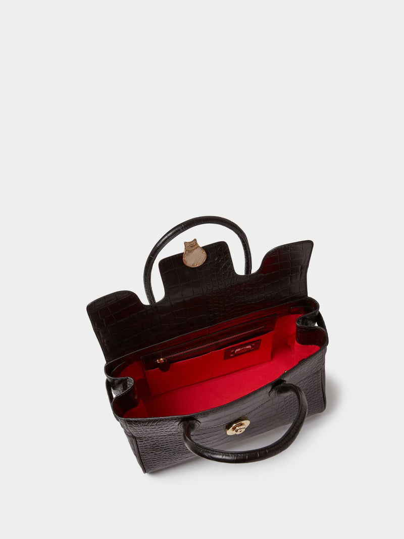 Osprey London Weybridge leather shoulder bag with adjustable interior (British brand)
