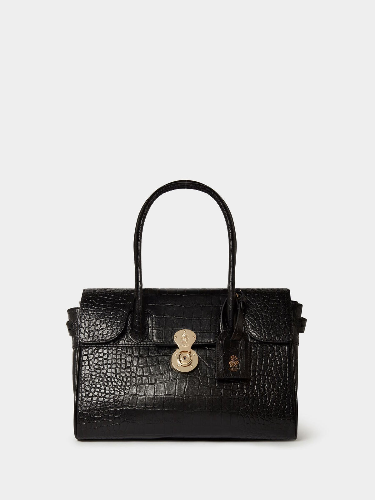 Osprey London Weybridge leather shoulder bag with adjustable interior (British brand)