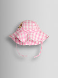 JoJo Maman Bébé pink gingham Flopsy Bunny floppy hat - British product