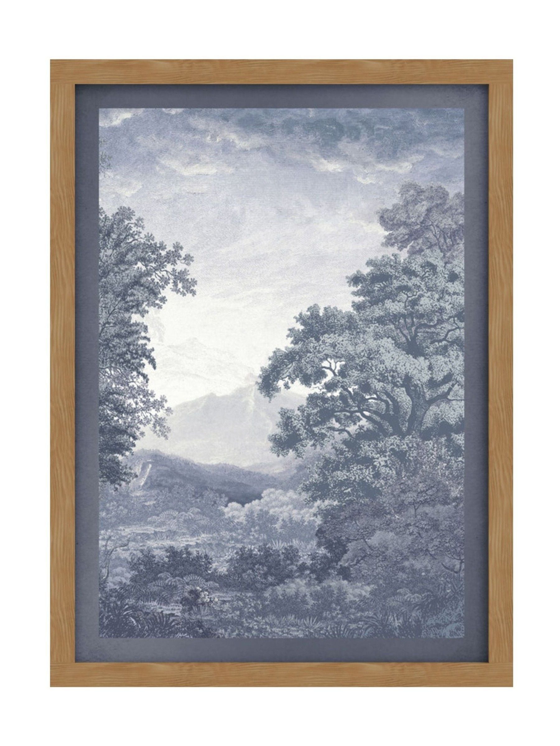 Graham & Brown Sketch Forest Blue wall art (British brand)