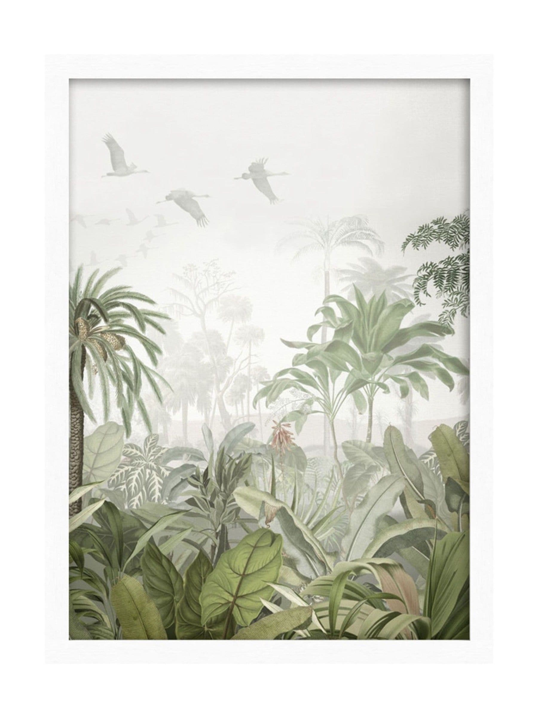 Graham & Brown Paradise Jungle Green framed print, UK version