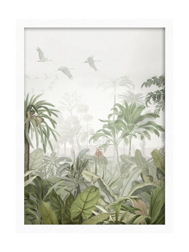 Graham & Brown Paradise Jungle Green framed print, UK version
