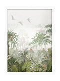 Graham & Brown Paradise Jungle Green framed print, UK version