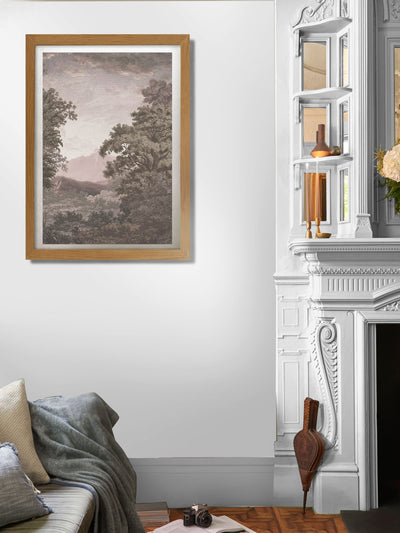 Next Graham & Brown Multicolour Sketch Forest Taupe Wood Frame- Buy online at McGrocer