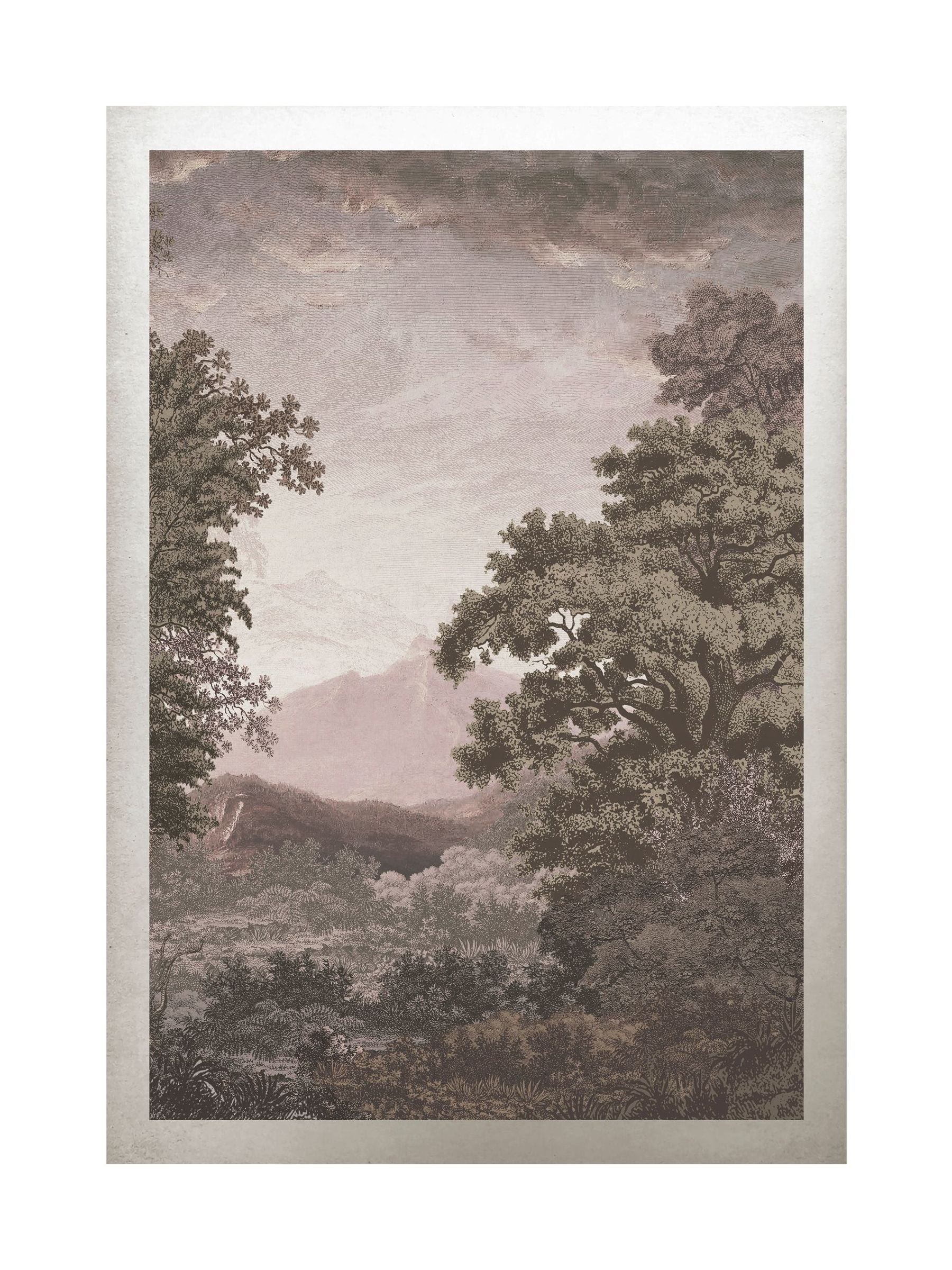 Graham & Brown Sketch Forest Taupe wood frame, imported from the UK