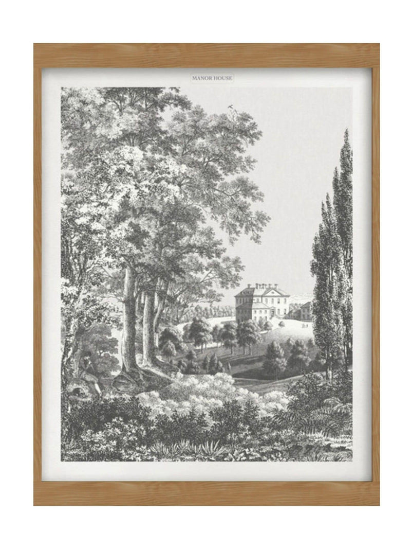 Graham & Brown Stately Manor framed print 53x43cm (British brand)