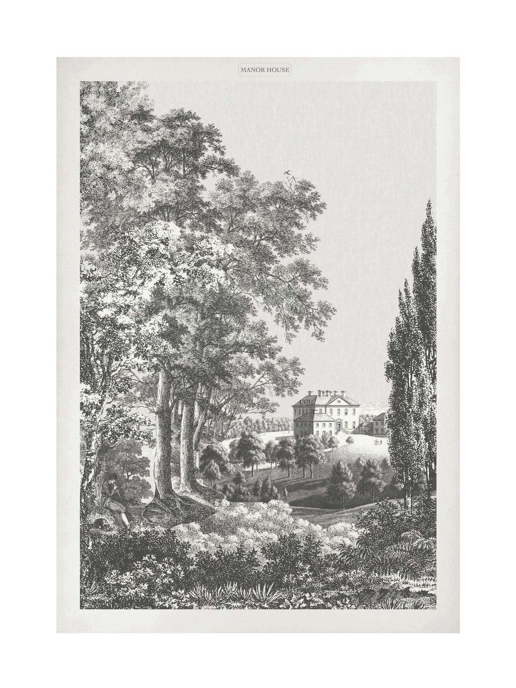 Graham & Brown Stately Manor framed print 53x43cm (British brand)