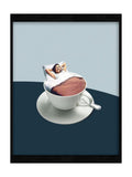 Graham & Brown Blue Morning Rituals framed artwork in two sizes (British brand)