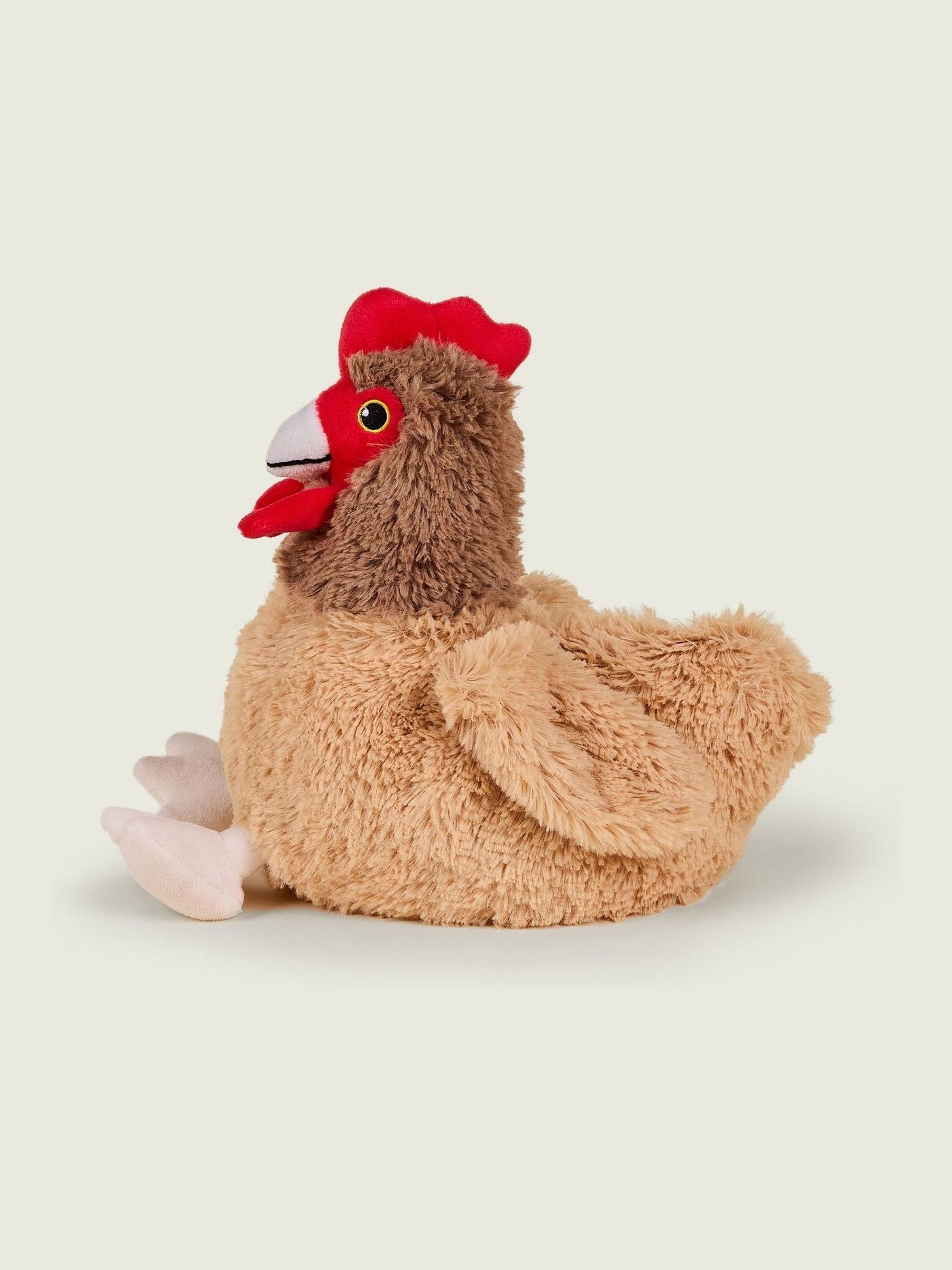 Warmies large heatable hen soft toy with lavender scent, imported from the UK
