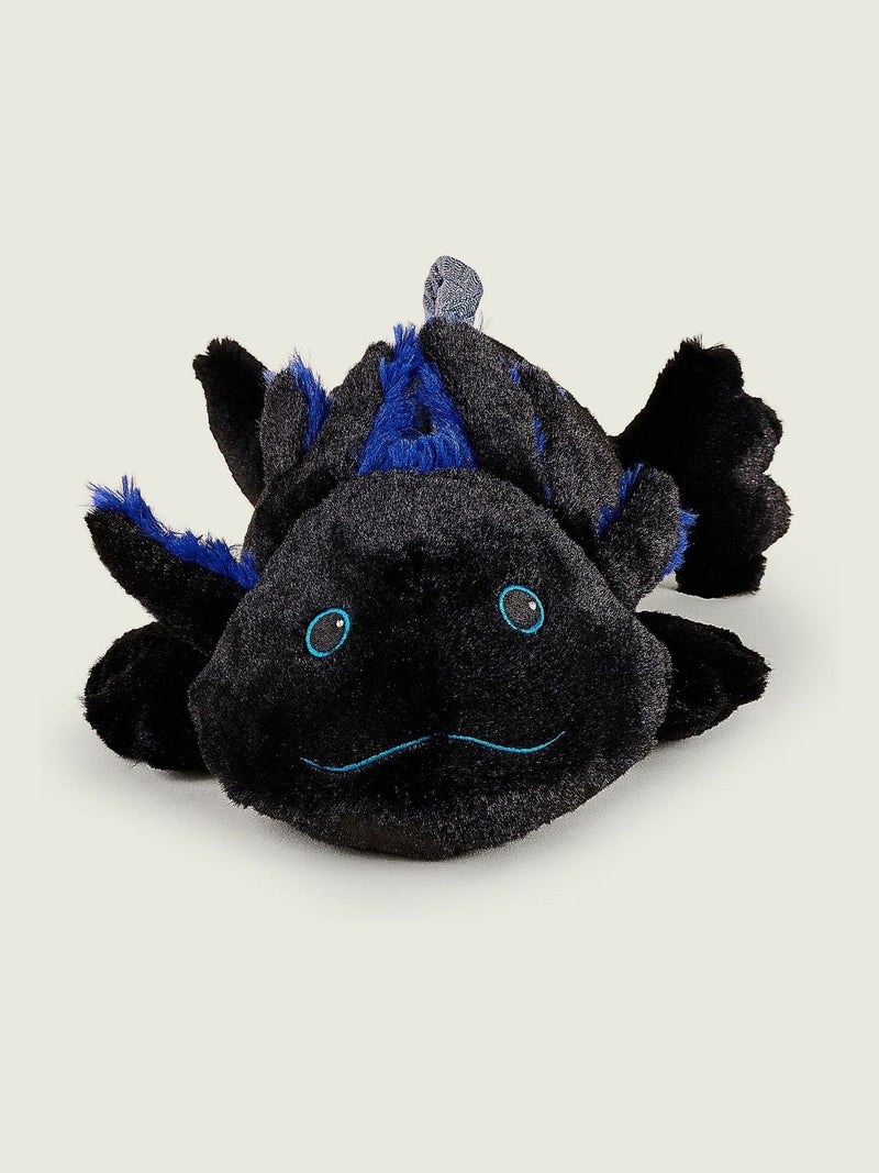 Warmies black axolotl heatable soft toy large, UK version