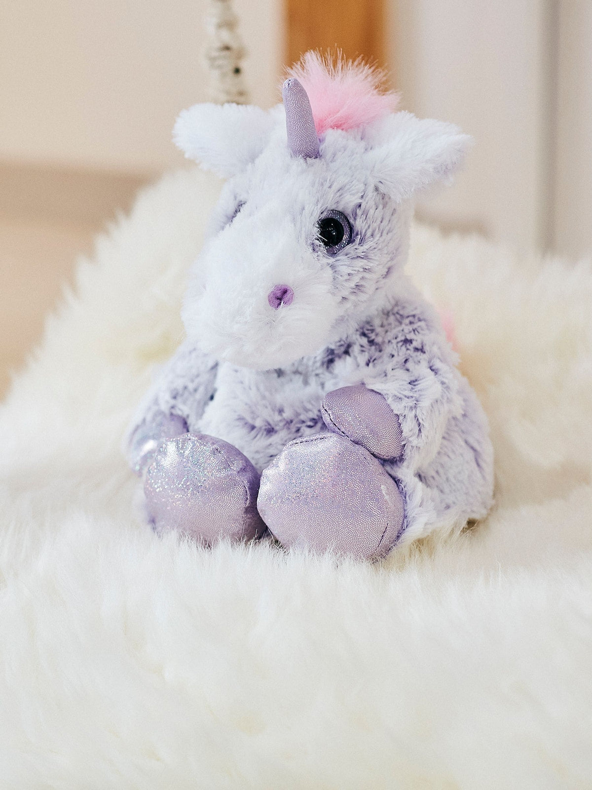 Warmies large unicorn heatable soft toy (British brand)
