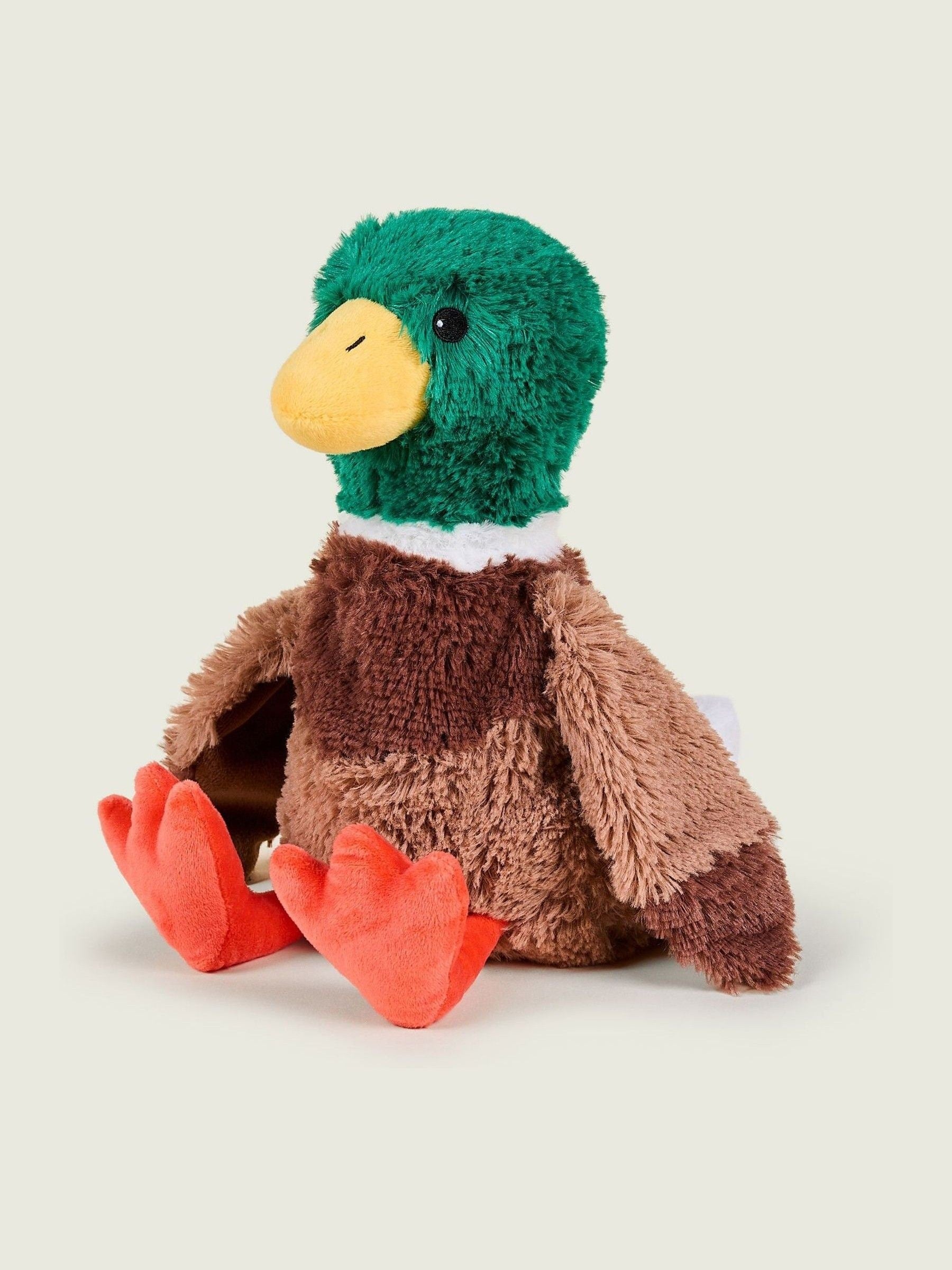 Warmies Brown Large Mallard heatable plush toy (British brand)