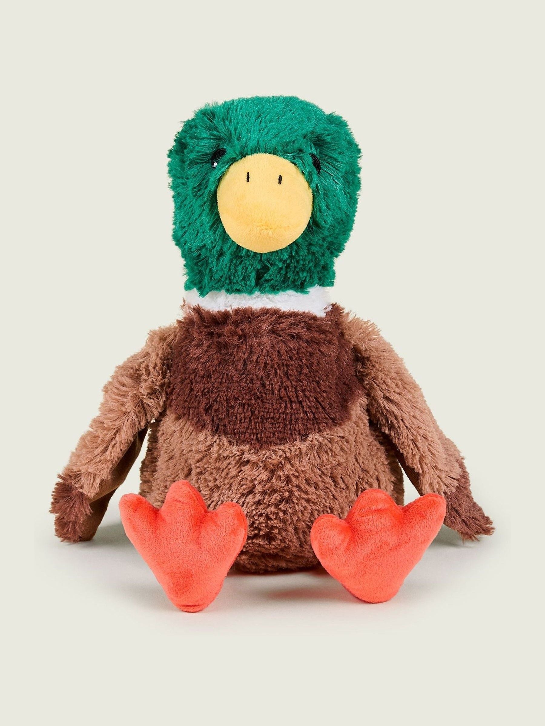 Warmies Brown Large Mallard heatable plush toy (British brand)