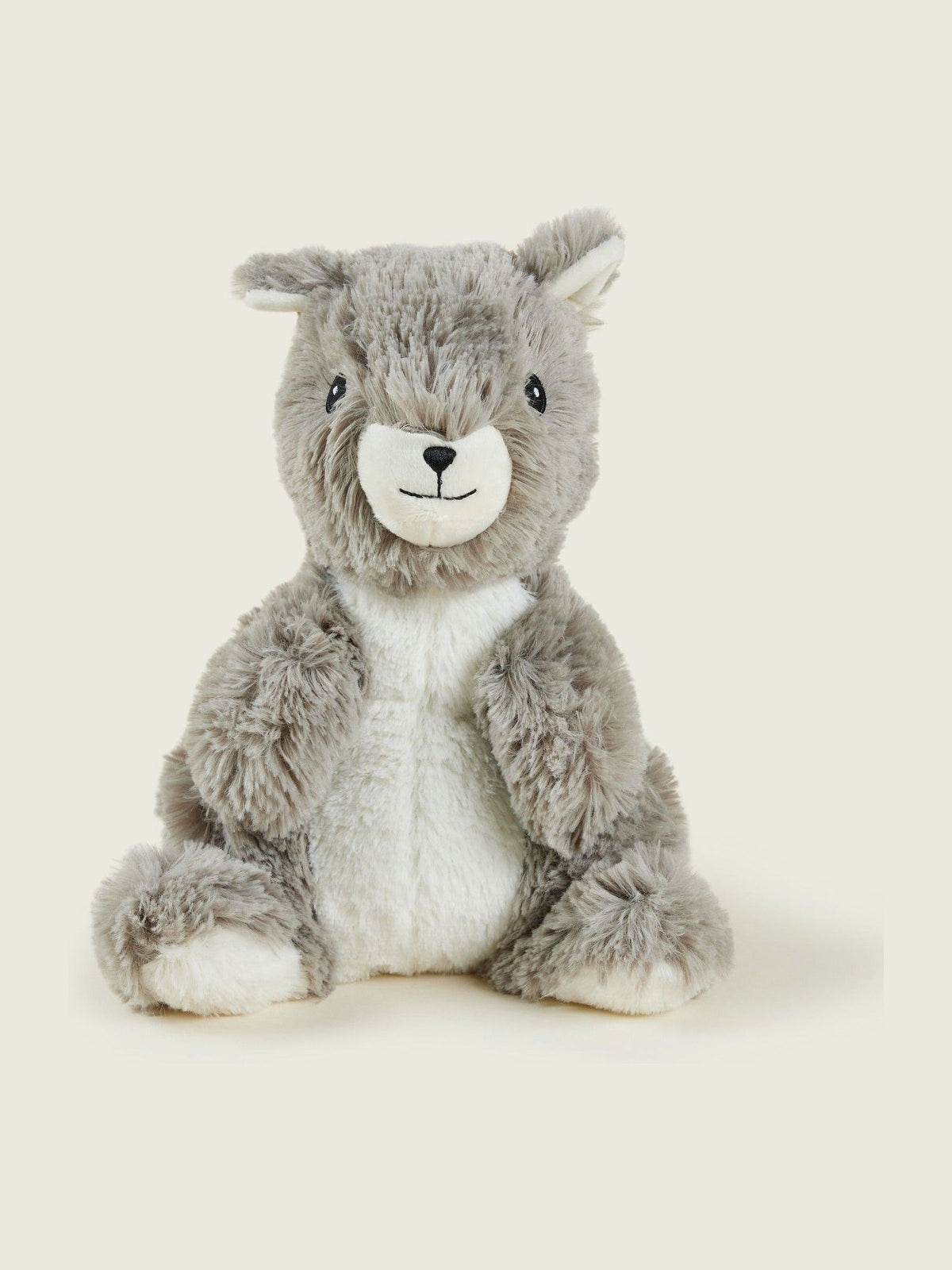 Warmies grey large squirrel heatable soft toy, UK version