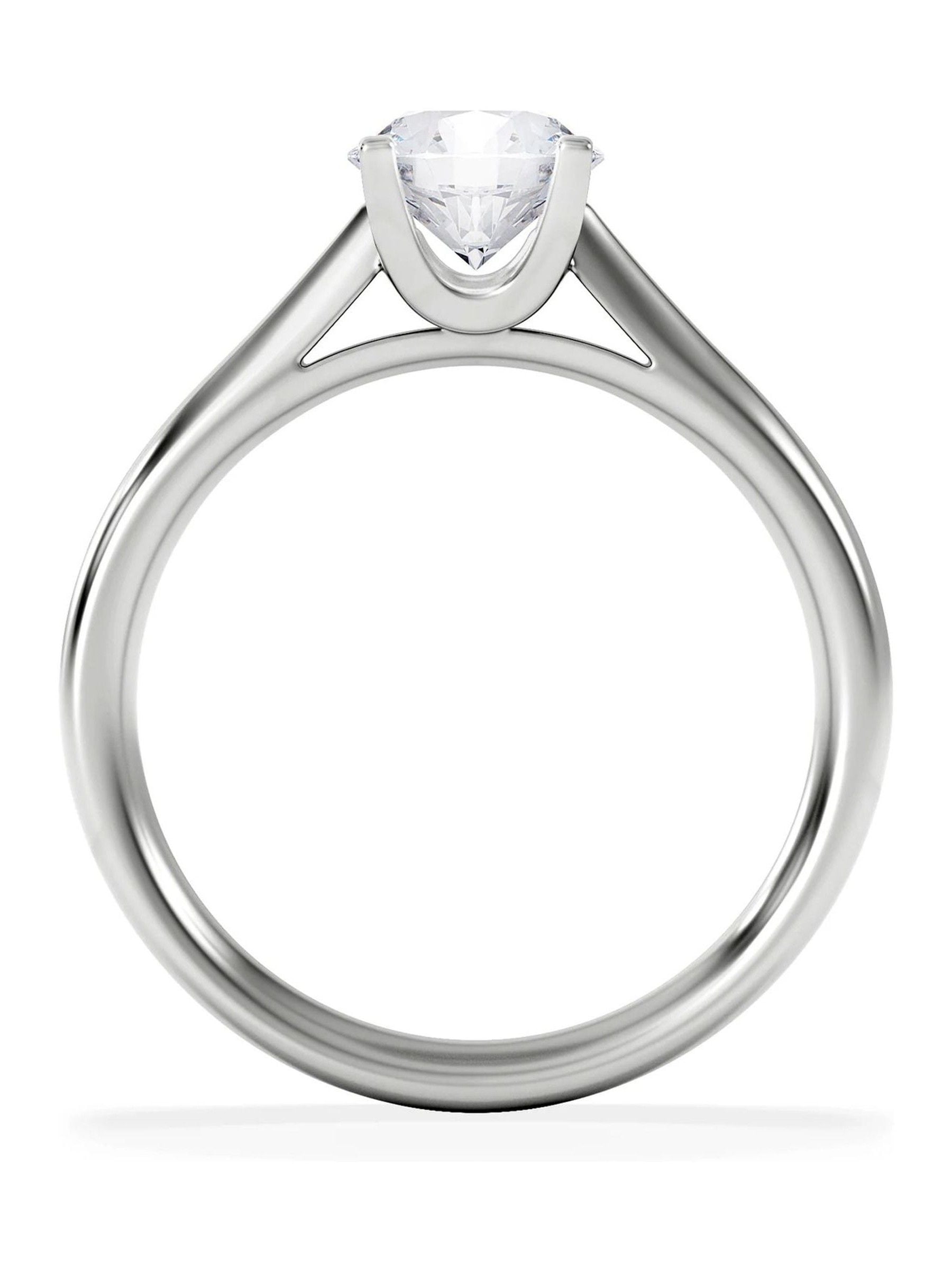 The Diamond Store White Grace round cut lab diamond engagement ring 1.00ct (British brand)