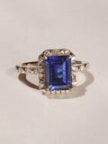 The Diamond Store 1.50ct lab sapphire ring 18k gold vermeil (British brand)