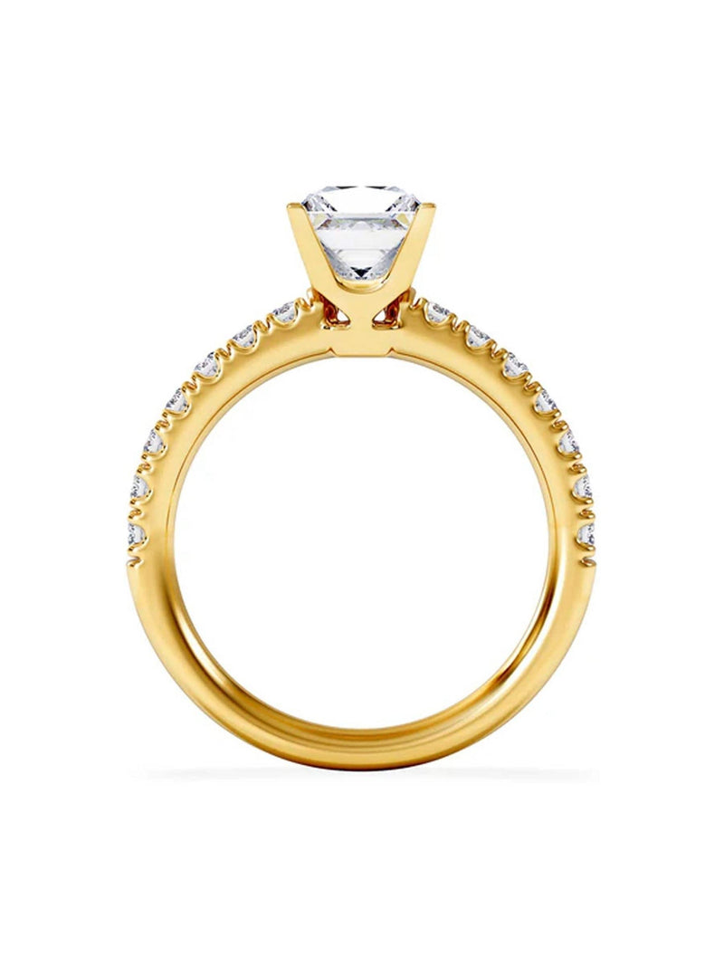 The Diamond Store 9K Gold Katerina 1.55ct Princess Cut Lab Diamond Solitaire Engagement Ring
