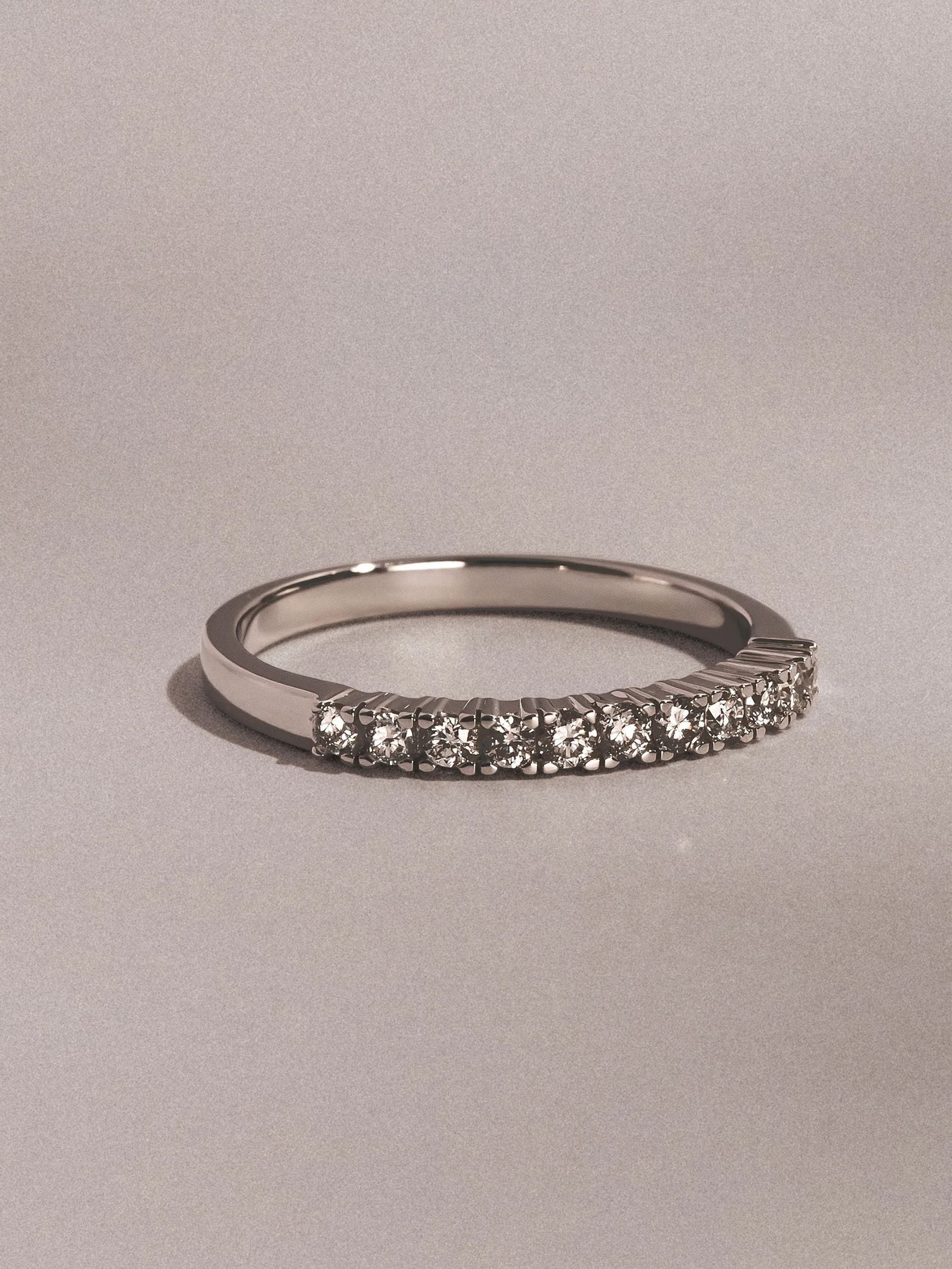 The Diamond Store Twilight lab diamond half eternity ring 0.30ct (British brand)