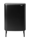 Brabantia Matt Black Bo Touch Bin Hi 60L - British product