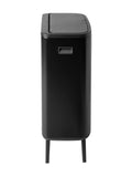 Brabantia Matt Black Bo Touch Bin Hi 60L - British product