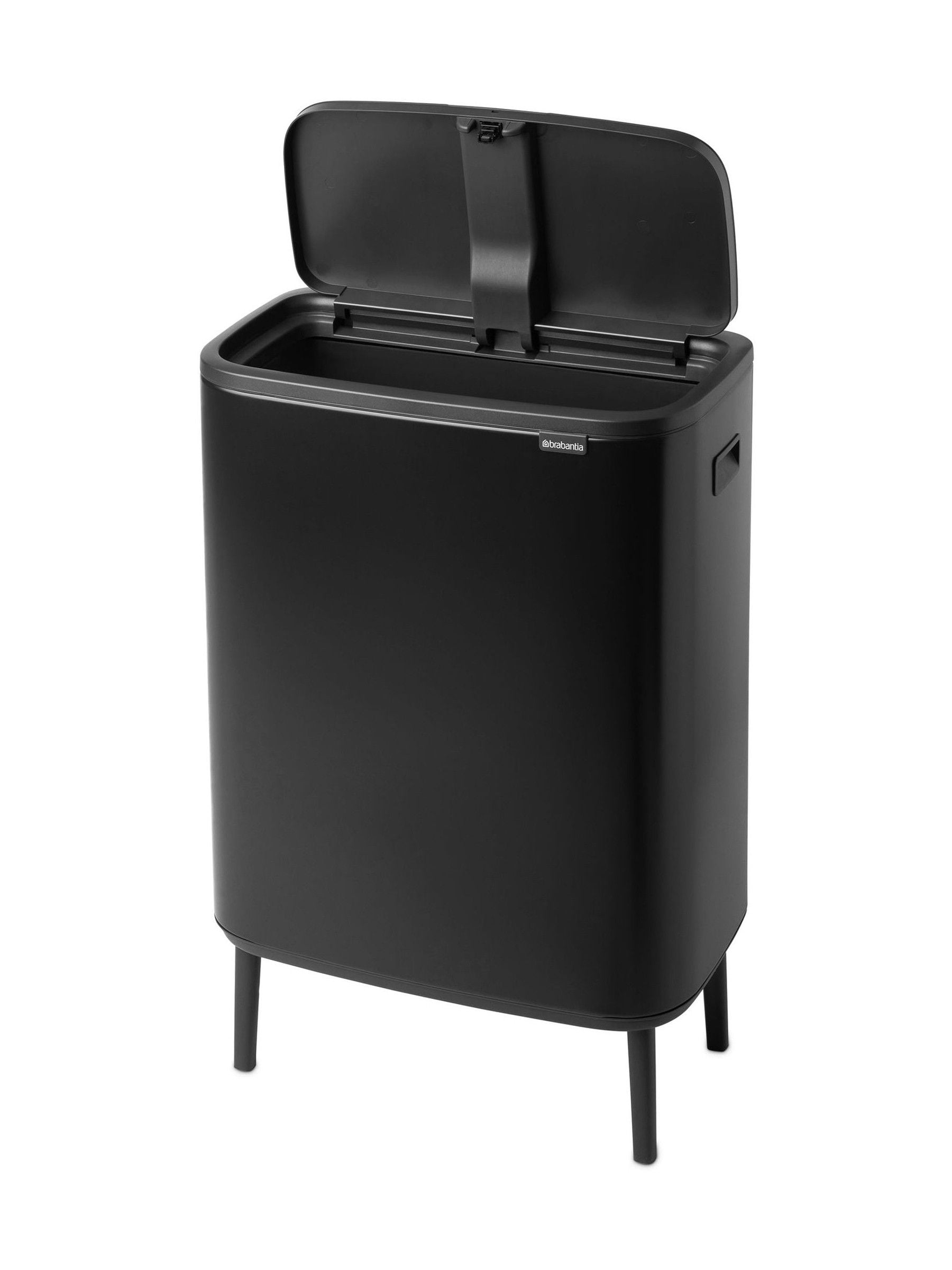 Brabantia Matt Black Bo Touch Bin Hi 60L - British product