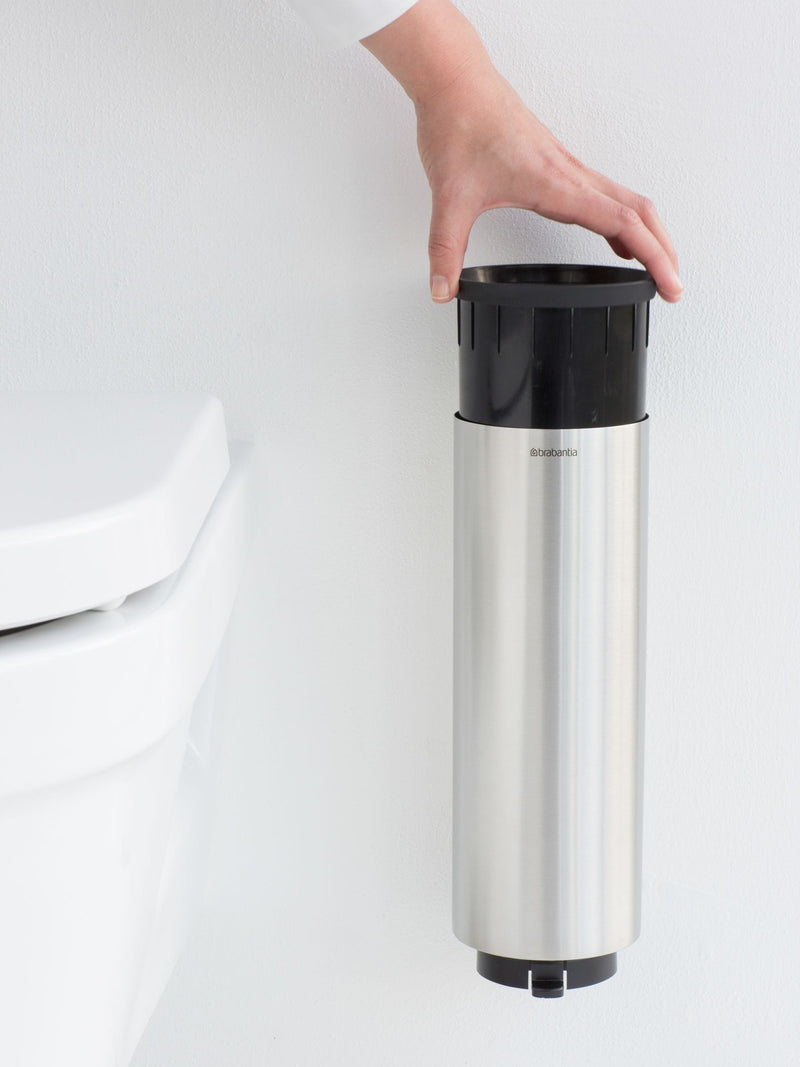 Brabantia Matt Steel Profile toilet brush and holder set (British brand)