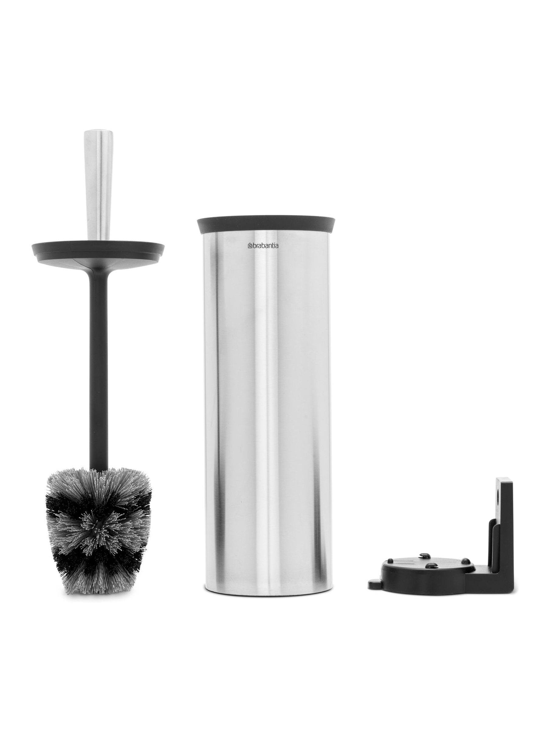 Brabantia Matt Steel Profile toilet brush and holder set (British brand)