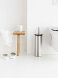 Brabantia Matt Steel Profile toilet brush and holder set (British brand)