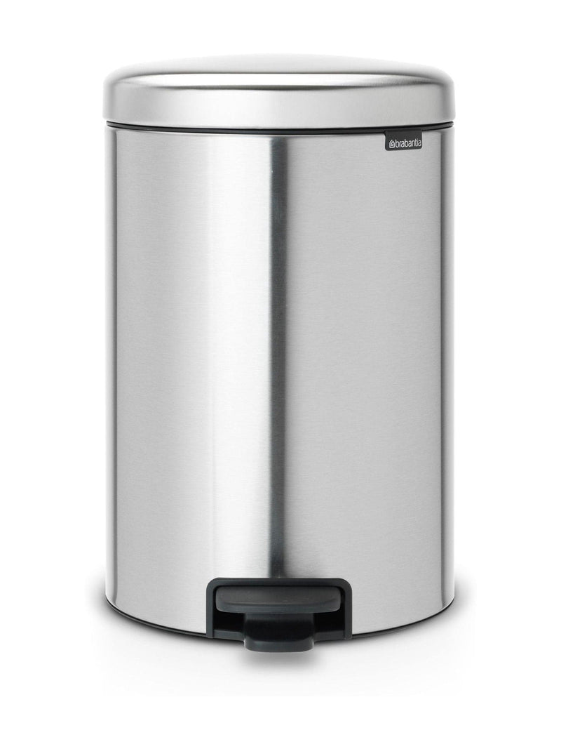Brabantia Matt Steel Fingerprint Proof NewIcon Pedal Bin 20L - British product