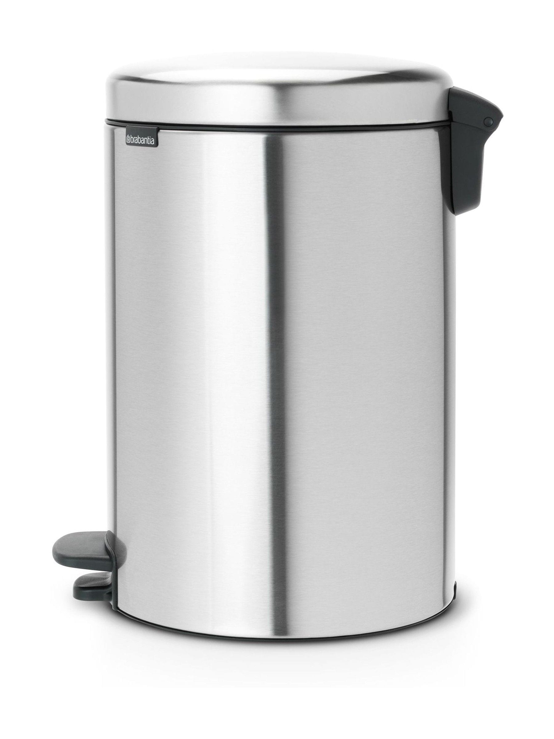 Brabantia Matt Steel Fingerprint Proof NewIcon Pedal Bin 20L - British product
