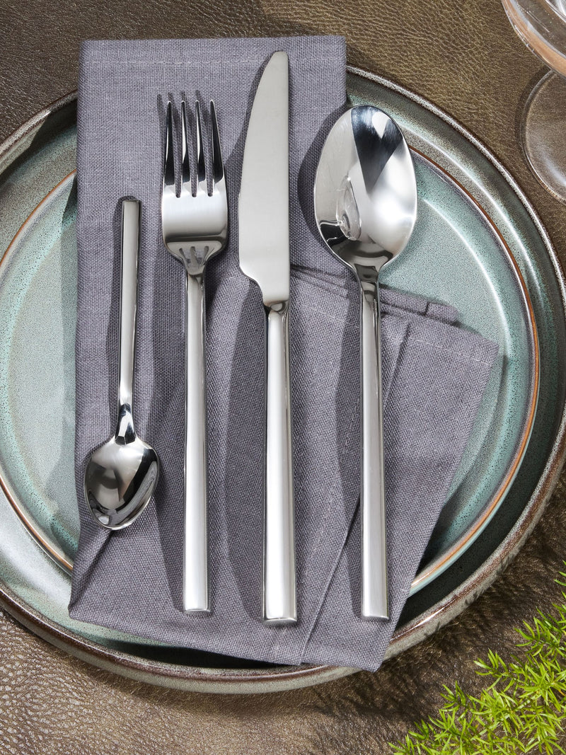 Silver Hampton 24 Piece Stainless Steel Cutlery Set