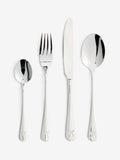 Silver bow cutlery set 16 piece, imported from the UK