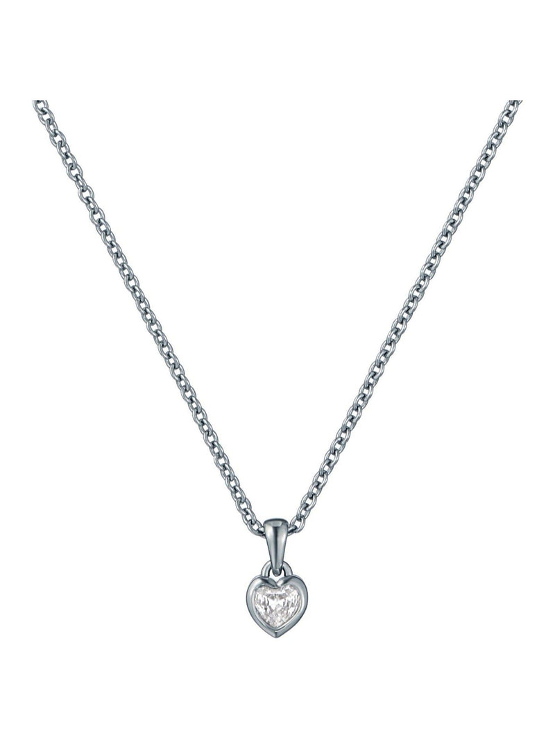 Ted Baker Gold Tone Clear Crystal Harlow Mini Heart Pendant Necklace 4.8cm (British brand)