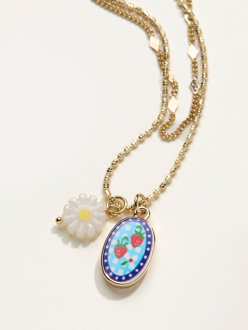 FatFace gold tone layered necklace (British brand)