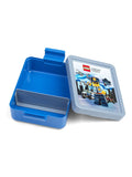 Lego City bright blue lunch box and bottle set - British product