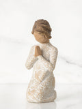 Willow Tree Cream Prayer of Peace figurine, 10cm cast stone (British brand)