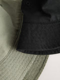 Children's bucket hats 2 pack in black and khaki green (British brand)