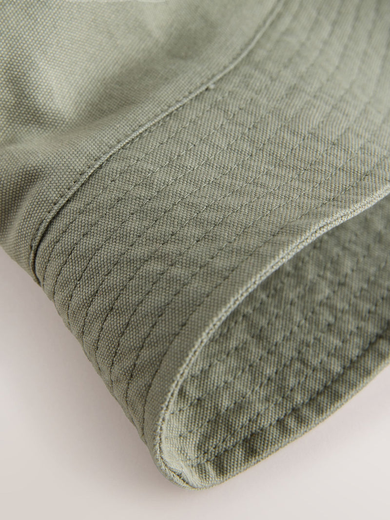 Children's bucket hats 2 pack in black and khaki green (British brand)