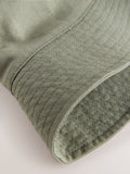 Children's bucket hats 2 pack in black and khaki green (British brand)