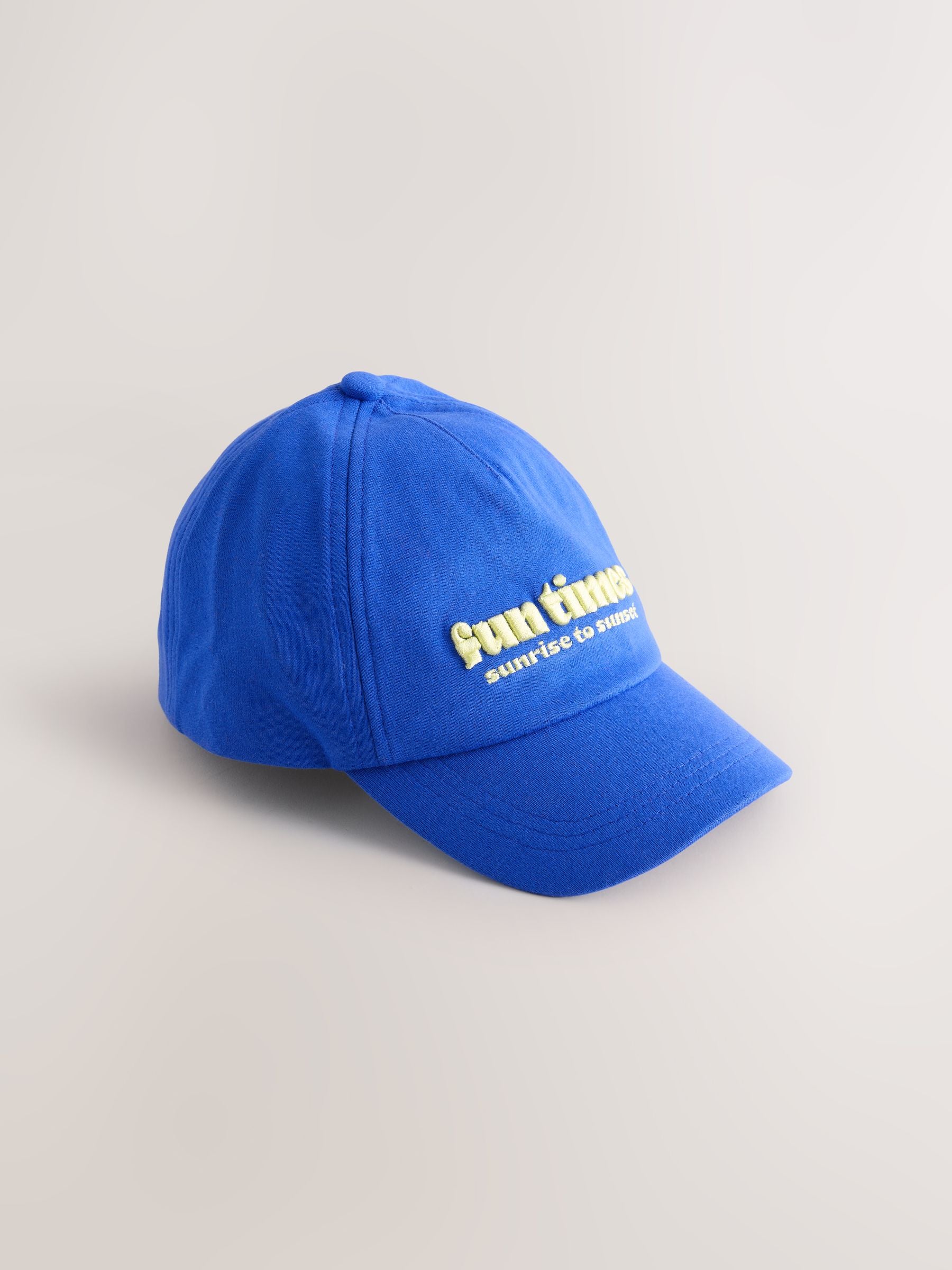 Blue and orange children's baseball caps 2 pack, imported from the UK