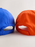 Blue and orange children's baseball caps 2 pack, imported from the UK